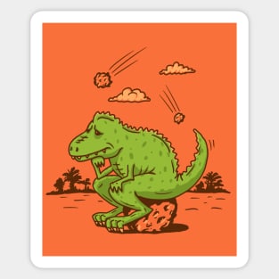 DINOSAUR THINKER Sticker